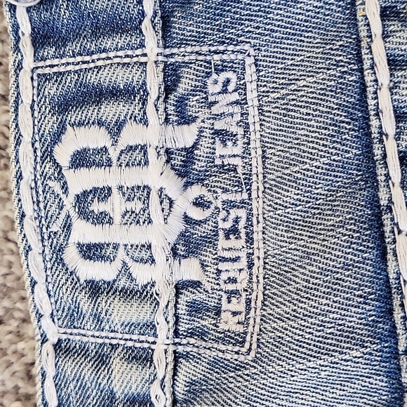 EUC Request women's denim distressed ripped distroyed straight leg jeans, 20 - Picture 7 of 15